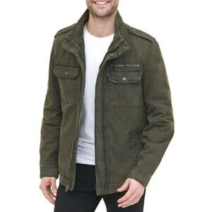 Levi's  Field Jacket Men's  Military Green Barn Coat Sherpa Lined Large Grunge